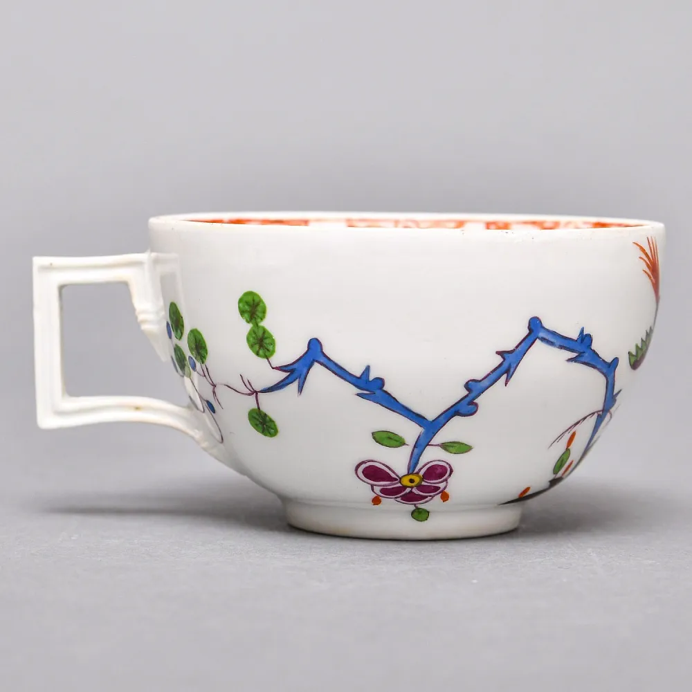Антикварная Фарфоровая Кофейная пара MEISSEN / МЕЙСЕН, период Марколини, 1774 - 1814 годы.