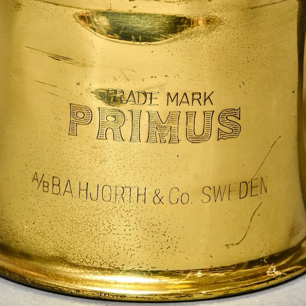 Редкость! Старинная Латунная Бензиновая Горелка - Паяльная Лампа, PRIMUS Швеция -50 гг. 