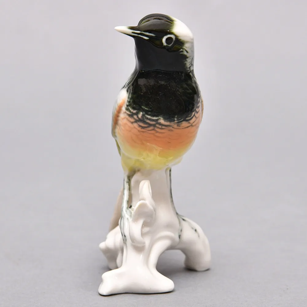 Птица - Фарфоровая Статуэтка «Горихвостка на ветке», Карл Энс / Karl Ens Германия, 50-е годы ХХ века. 