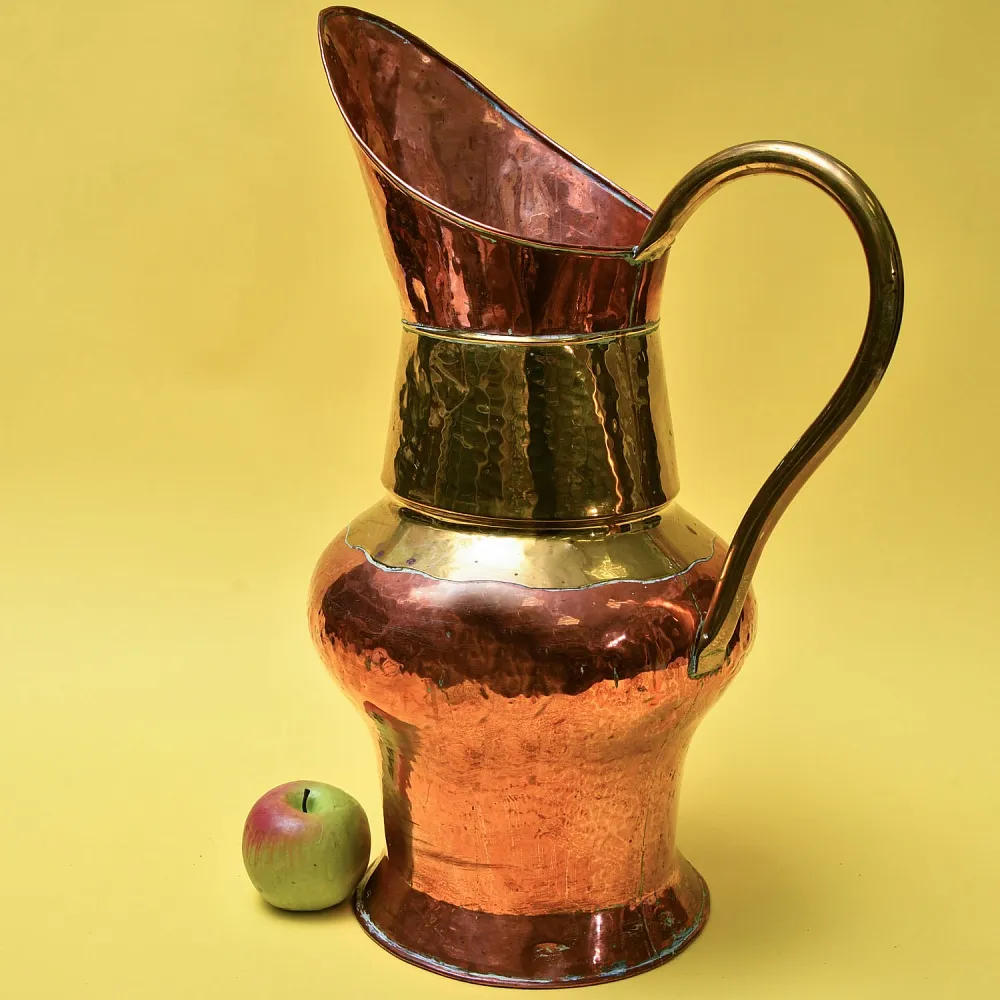 Большой Латунно - Медный Винтажный Кувшин или Подставка для зонтов. Бельгия 70-е годы ХХ века.