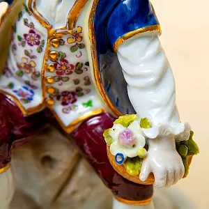 Редкость! Антикварная Фарфоровая Статуэтка «МАЛЕНЬКИЕ САДОВНИКИ», Frankenthal Германия 1762 - 1770 годы.