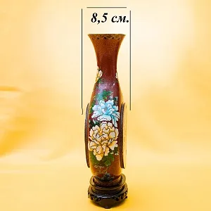 Большие Винтажные Парные Вазы «ПТИЦЫ В САДУ» в технике « Клуазоне» Китай первая половина ХХ века.