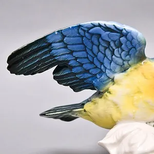 Коллекционная Фарфоровая статуэтка «Два Попугая - Какаду», Karl Ens Германия, 50-е гг ХХ века.