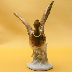 Птица - Фарфоровая статуэтка «Утка - Селезень» Н -18 см., Карл Энс / Karl Ens,  Германия, 50-е годы ХХ века.