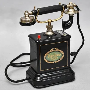 Антикварный Настольный Телефонный аппарат - Телефон «Kjøbenhavns Telefon - KTAS», Дания -1905 год.