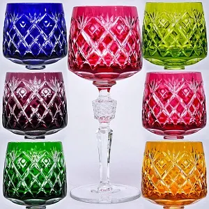 Бокалы для вина 6 -ть штук серия «BRISTOL» Хрусталь, NACHTMANN Германия, 70 -е годы ХХ века.