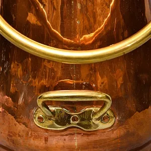 Высокий Медный Зольник или Подставка для зонтов и тростей, Бельгия середине ХХ века.