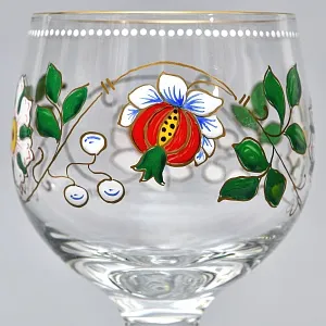 Хрустальные Бокалы для Вина «Blumenstrauß», Theresienthal Германия, 80 -е годы ХХ века. 