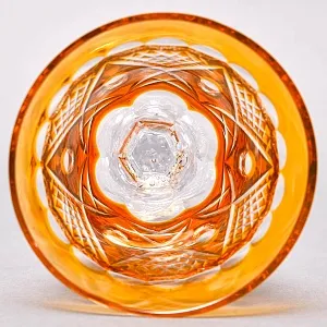 Хрустальный Бокал для вина жёлтого цвета, Karl Klokotschnik Германия -70 гг. 