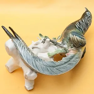 Большая Фарфоровая Статуэтка «Райская Птица» Н -30 см., Карл Энс / Karl Ens,  Германия, 50-е годы ХХ века.