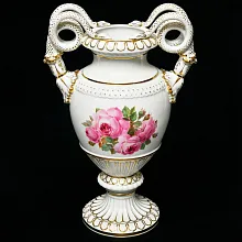 Редкость! Большая Фарфоровая ваза «Розовый куст», MEISSEN / МЕЙСЕН Германия, начало ХХ века.