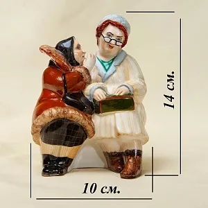 Авторская Коллекционная Фарфоровая Статуэтка «Кумушки», Россия.