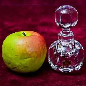 Редкость! Хрустальный Парфюмерный Флакон для духов «KATIA», VAL SAINT LAMBERT, Бельгия.