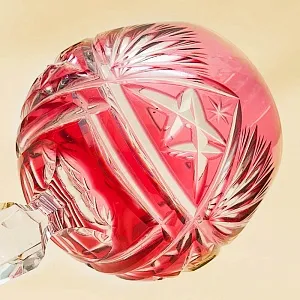 Набор для Вина Графин и 4-е Бокала серия «Portofino» Цветной Хрусталь, Annahütte Германия, 50 -е годы.