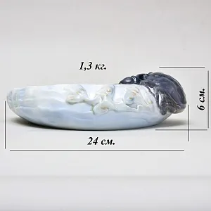 Коллекционное Фарфоровое Блюдо для морепродуктов «КРАБ», Royal Copenhagen Дания, 1966 год.