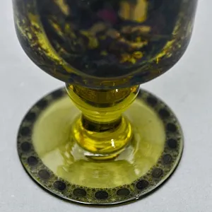 Антикварный Стеклянный Бокал - Кубок для Вина «Дама и её юный Кавалер», Германия конец XIX века. 