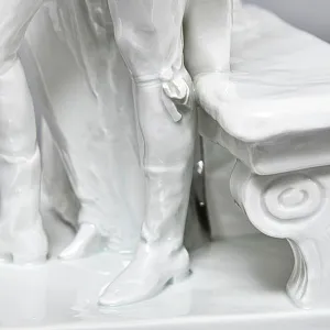 Антикварная Фарфоровая статуэтка «Дама с кавалером. Размолвка», ROSENTHAL Германия - 1926 год. 