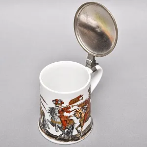 Коллекционная Пивная Кружка с оловянной крышкой, Kaiser Германия, 1958 - 1960 годы. 