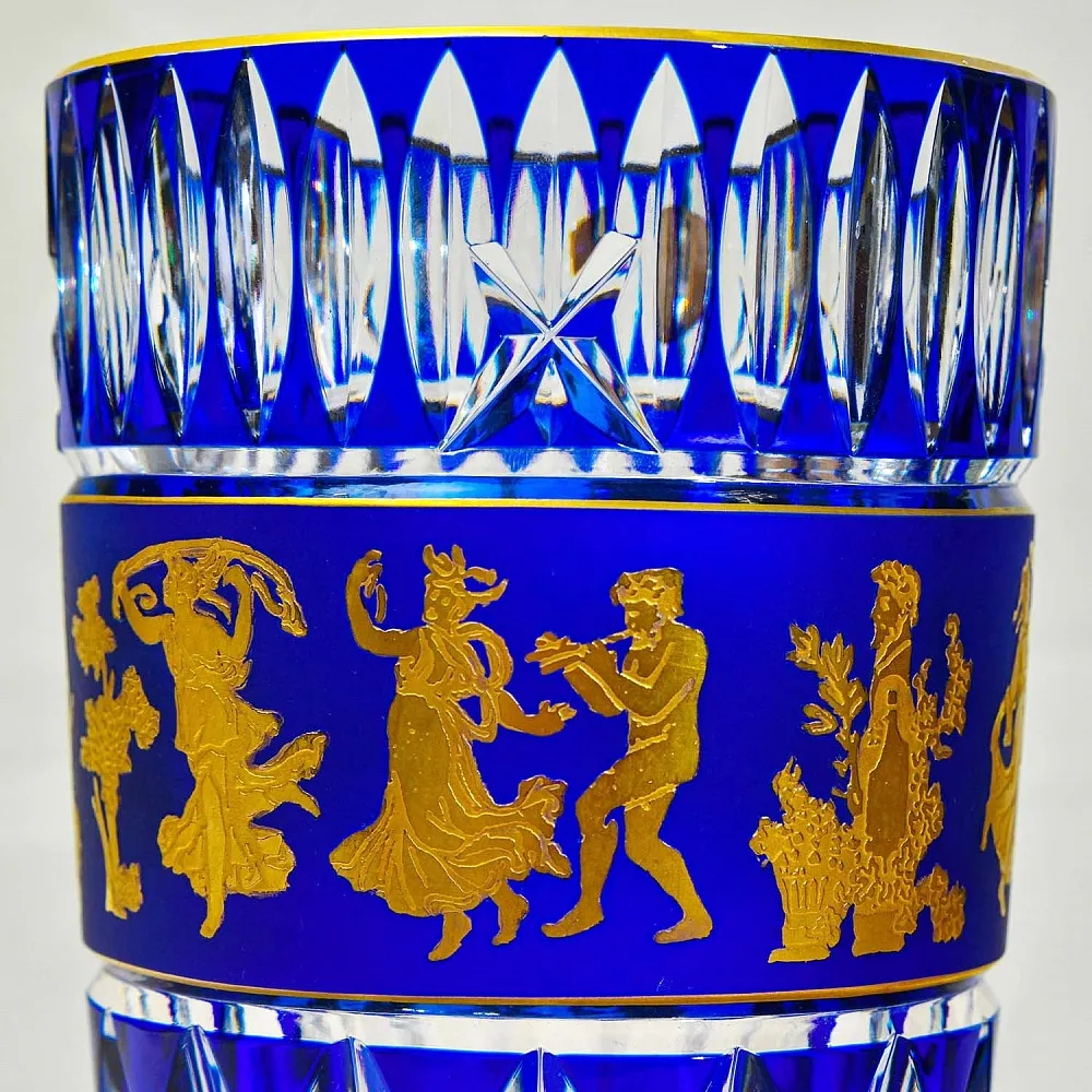 Авторская Коллекционная Ваза «Jupiter. Dance De Flore», хрусталь VAL SAINT LAMBERT, Бельгия.