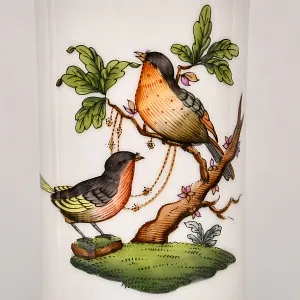 Небольшая Коллекционная Ваза для цветов «ROTHSHILD BIRDS», Фарфор Herend Венгрия.