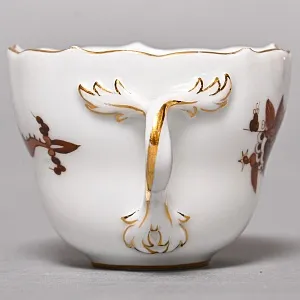 Классическая Фарфоровая Кофейная пара «Коричневый дракон», MEISSEN Германия, середина ХХ века.