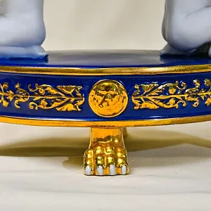 Коллекционная Фарфоровая Ваза - Фруктовница «Два Ангела - Путти», Sevres Style Франция.