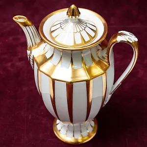 Чайный Сервиз в стиле АМПИР на 12 персон - 42 предмета, Furstenberg, Германия середина ХХ века.