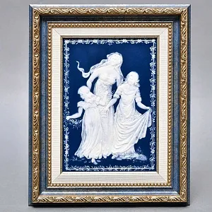 Фарфоровая Картина - Панно - Плакетка «Весенний танец», Villeroy&Boch Германия - 1978 год. 