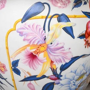 Настольная Электрическая Лампа - Светильник «Цветущий Гранат» Фарфор PORCELAIN DE PARIS, Франция.