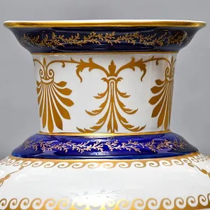 Коллекционные Парные Фарфоровые Вазы в стиле Ампир, Giulia Mangani Италия, середина ХХ века. 