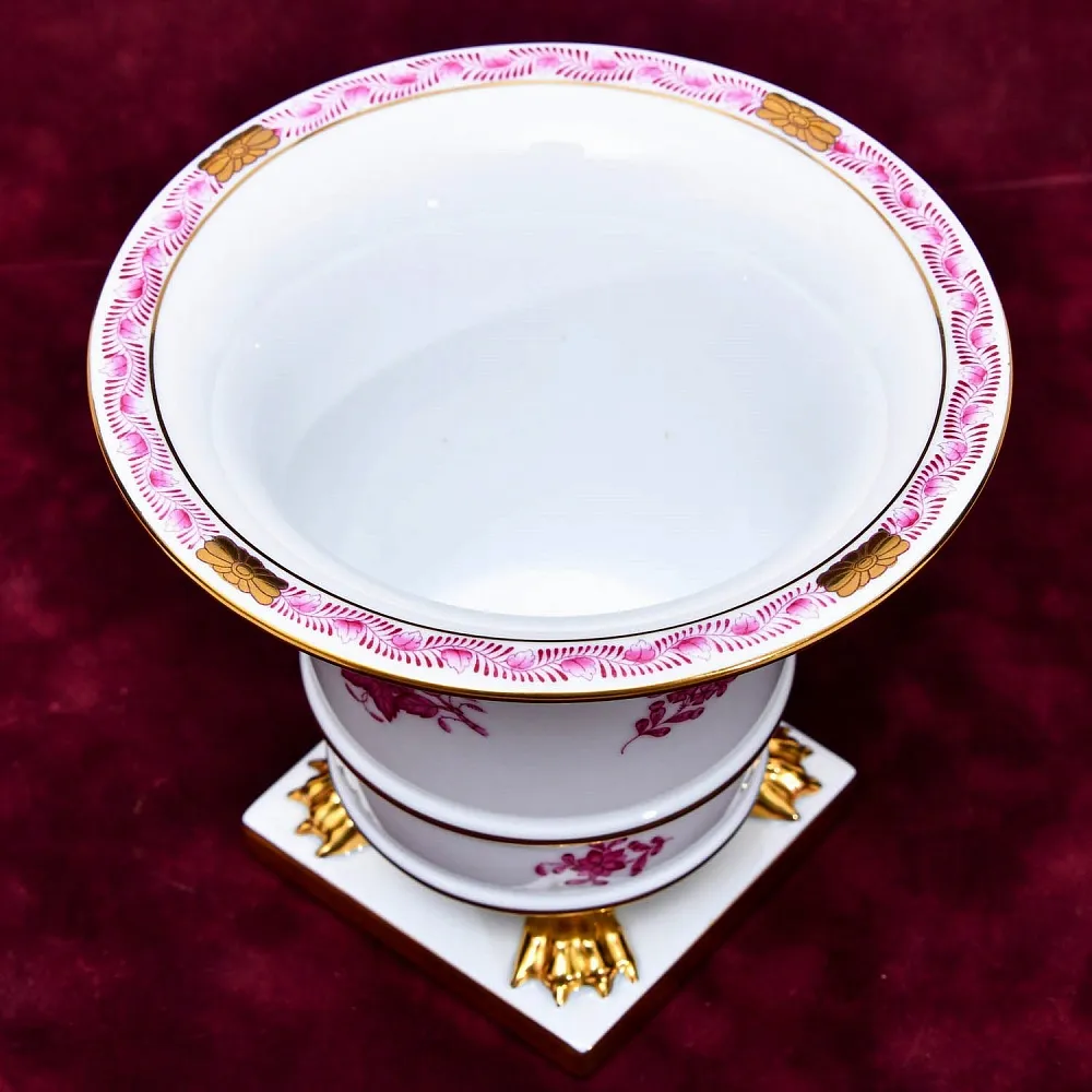 Фарфоровая Вазочка - Орешница «APPONYI PURPUR», HEREND Венгрия.