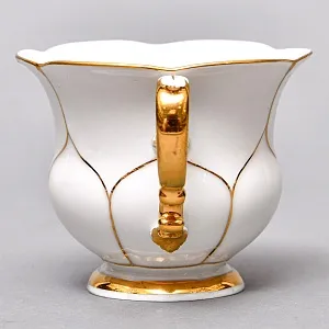 Чайный Набор на 6-ть персон «Белое Золото», Фарфор MEISSEN, Германия - 70-е годы ХХ века.