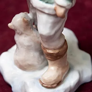 «Полярники» - Авторская Коллекционная Парная Фарфоровая Статуэтка, Дулёво Россия.