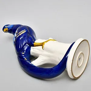 Антикварная Фарфоровая Статуэтка «Птица - Королевский Фазан», VOLKSTED Германия, 30-е гг. ХХ века.