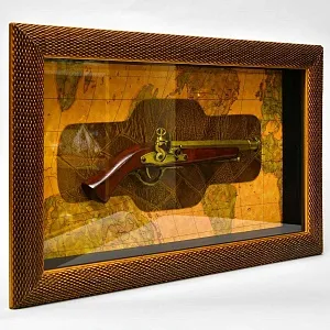 Настенное Коллекционное Панно - Картина - Макет «Старинный Пистоль», Испания...