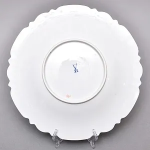 Коллекционное Блюдо - Тарелка «Крыжовник» Фарфор  MEISSEN / МЕЙСЕН, Германия - 1924 - 1934 годы. 