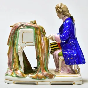 Старинная Фарфоровая Статуэтка «Пианист - Моцарт», Scheibe - Alsbach Германия.