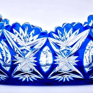 Большая Хрустальная Ваза - Конфетница «Ладья», JOSKA BODENMAIS Германия -60 гг.