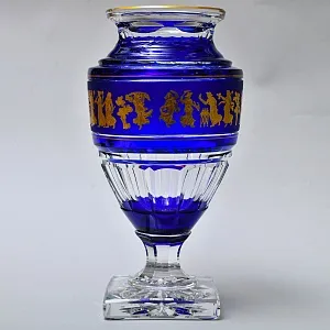 Большая Авторская Коллекционная Ваза «Jupiter. Dance De Flore»,  хрусталь VAL SAINT LAMBERT Бельгия.