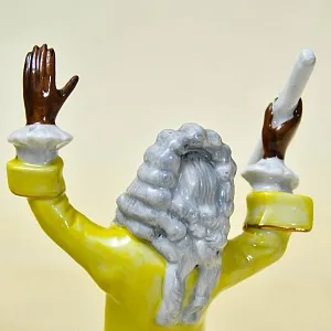 Редкая! Коллекционая Фарфоровая Статуэтка «Обезьяна - Дирижер» Scheibe-Alsbach Германия 50 гг.