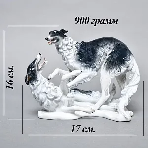 Коллекционная Фарфоровая статуэтка «Охотничьи собаки. Две Борзые», ROSENTHAL Германия.