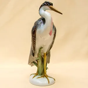 Редкость!!! Птица - Фарфоровая Статуэтка «Малая ЦАПЛЯ» ROSENTHAL Германия -1964 год.