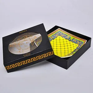 Фарфоровая Тарелка - Мелочёвница - Визитница VERSACE из серии «Русская мечта», Rosenthal Германия.