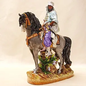 Редкая!!! Большая Фарфоровая Cтатуэтка «АРАБСКИЙ ВОИН» Shheibe - Alsbach Германия -1962год.