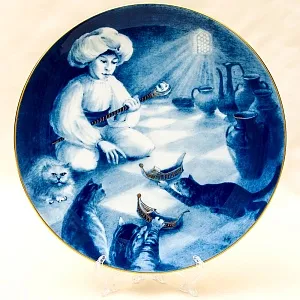 Коллекционная Тарелка - Блюдо «МАЛЕНЬКИЙ МУК» Фарфор, MEISSEN / МЕЙСЕН Германия -1986 год.