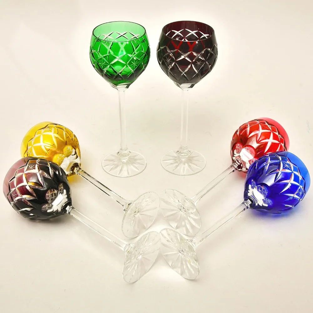 Хрустальные Бокалы для вина, Коллекция «ATLANTIC», Katharinen Hutte Германия -60 гг.