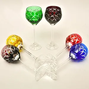 Хрустальные Бокалы для вина, Коллекция «ATLANTIC», Katharinen Hutte Германия -60 гг.