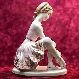 Редкость! Авторская Фарфоровая статуэтка «Юная балерина Татьяна Пилецкая», ЛФЗ СССР 1950–1960 годы. 