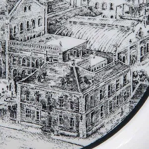 Коллекционная Фарфоровая тарелка «Пивоварня Дибельс», Furstenberg Германия - 1988 год.