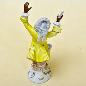 Редкая! Коллекционая Фарфоровая Статуэтка «Обезьяна - Дирижер» Scheibe-Alsbach Германия 50 гг.